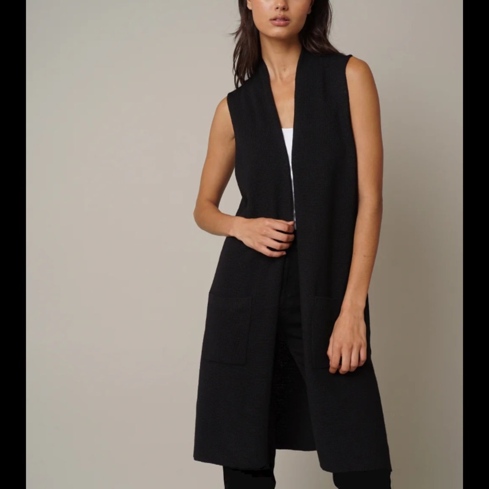 Sleeveless duster vest